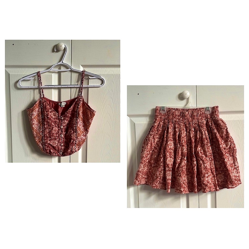 AMERICAN EAGLE tank + skirt set